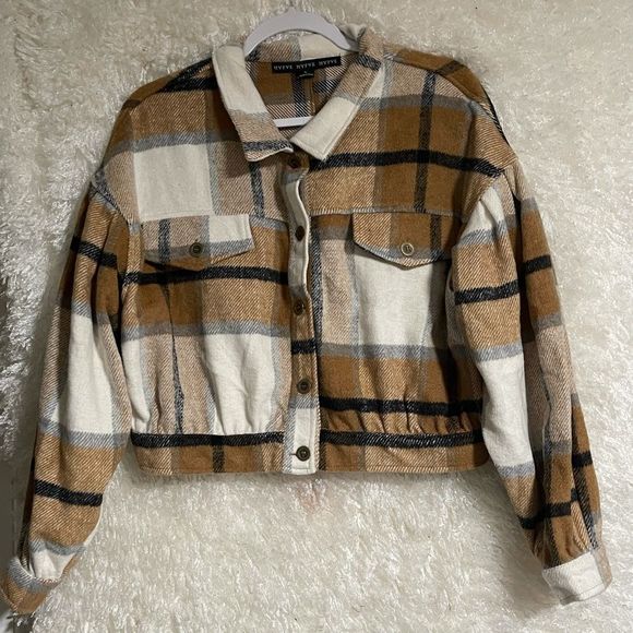 KENDRA Plaid Shacket New - Picture 9 of 10